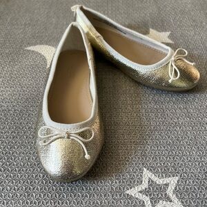 J. Crew Factory Gold Kids Ballet Flats